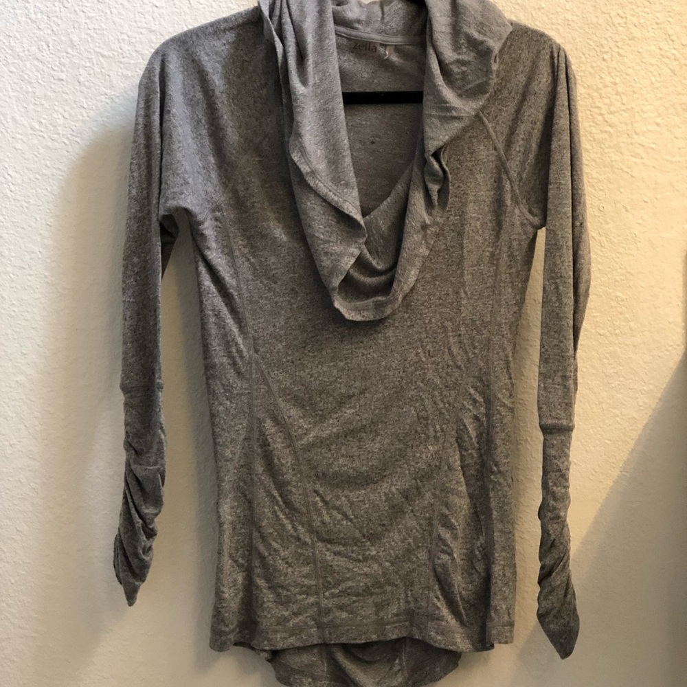Zella Grey Long-sleeve Shirt - Size Small